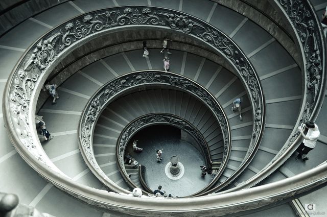 Escalier du musée du Vatican